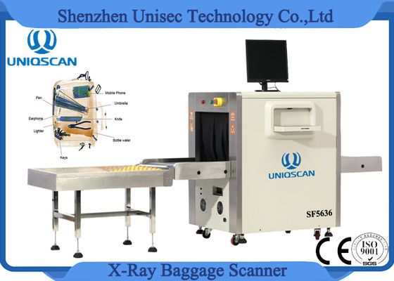 48AWGワイヤー決断X光線の手荷物の点検走査器1.0 KW SF5636 UNIQSCAN