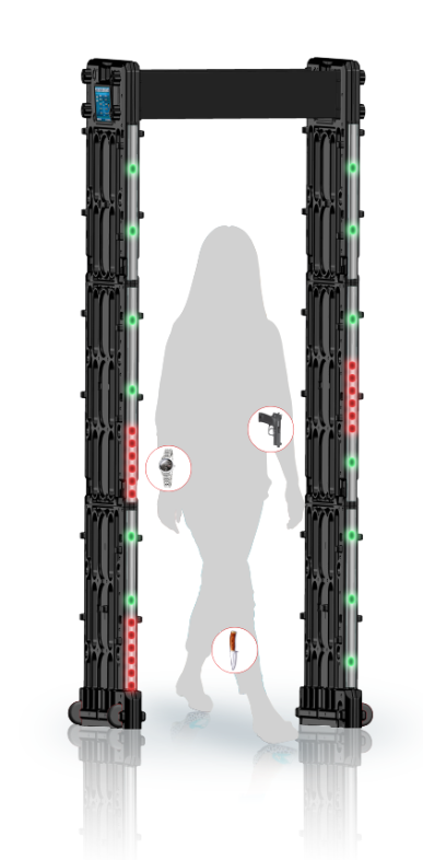 反干渉24の検出のゲートの金属探知器、携帯用空港の保安機械